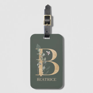 B Monogram Personalisierte Gepäckmarke Gepäckanhänger