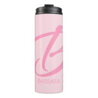 B Monogramm Personalisiert rosa