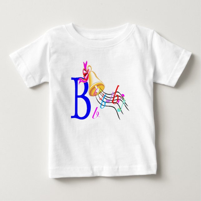B - Monogramm-Sammlung Baby T-shirt (Vorderseite)