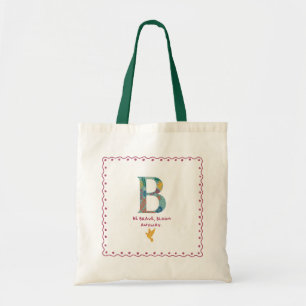 B Monogramm Totbeutel Tragetasche