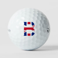 B Monogramm überlagert auf der Flagge der Union tm