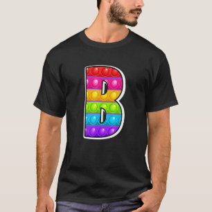 B Niedliche Hauptstadt Letter B Alphabet Funny Pop T-Shirt