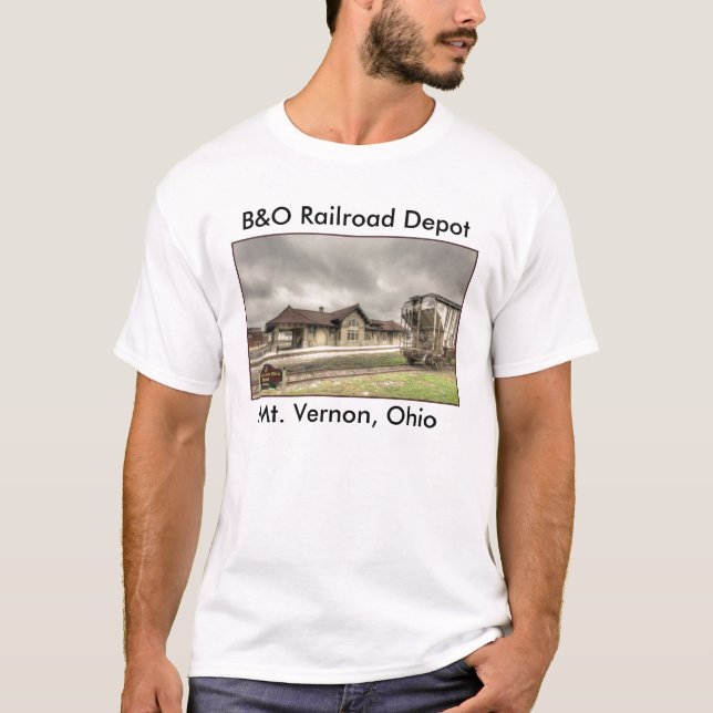 B&O Eisenbahn-Depot - Mt Vernon oh, B&O Eisenbahn… T-Shirt (Vorderseite)