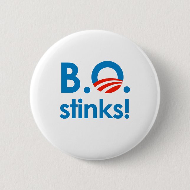 B.O. Gestank/Anti-Obama Button (Vorderseite)