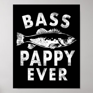 B Opa Geschenke zum Angeln Opa Vatertag  Poster