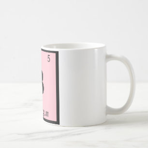 B - Periodisches Tabellensymbol für Bubblegum Chem Tasse