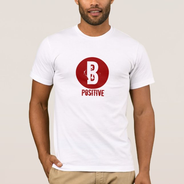 B-POSITIV-BLUTGRUPPE T-Shirt (Vorderseite)