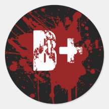 B Positive Blutgruppe Lustiger Vampir & Zombie-Spe