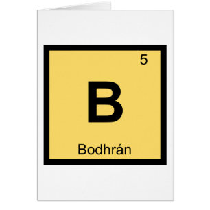 B - Regelmäßiges Tabellensymbol für Bodhran Music 