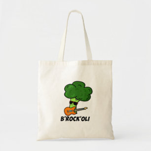B-Rock-Oli Funny Rocker Broccoli Pun Tragetasche