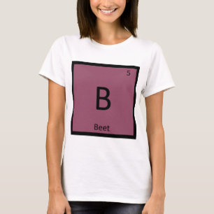 B - Rüben-Gemüse-Chemie Periodensystem-Symbol T-Shirt