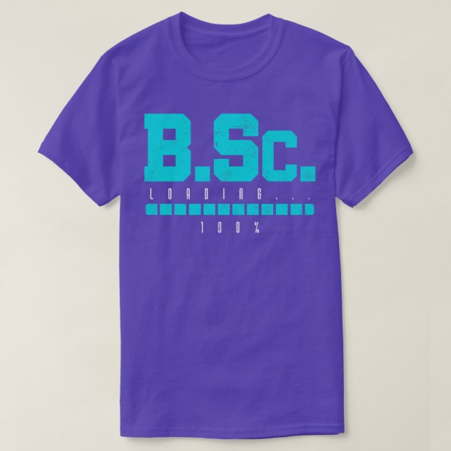 B Sc Bachelor of Science Abschluss T-Shirt (Design vorne)