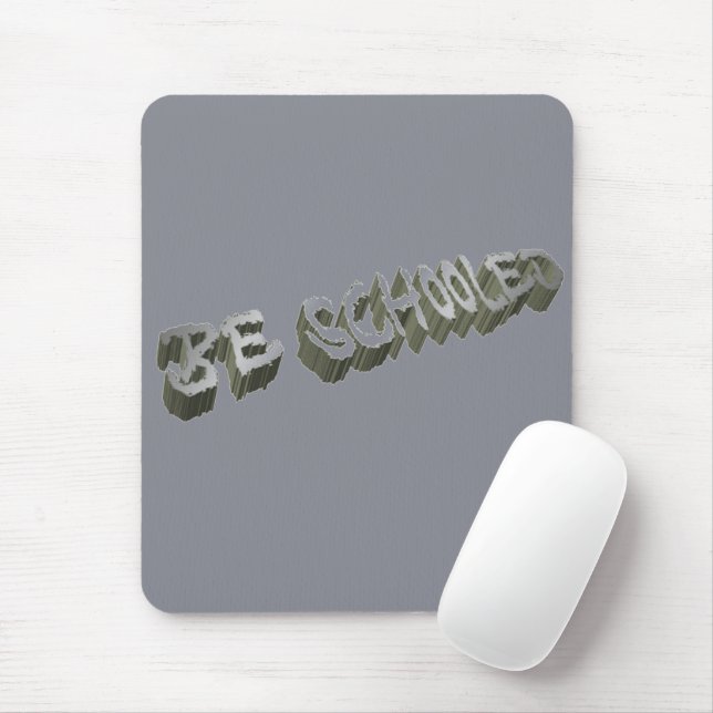 B Schooled Gray-white Mousepad (Mit Mouse)