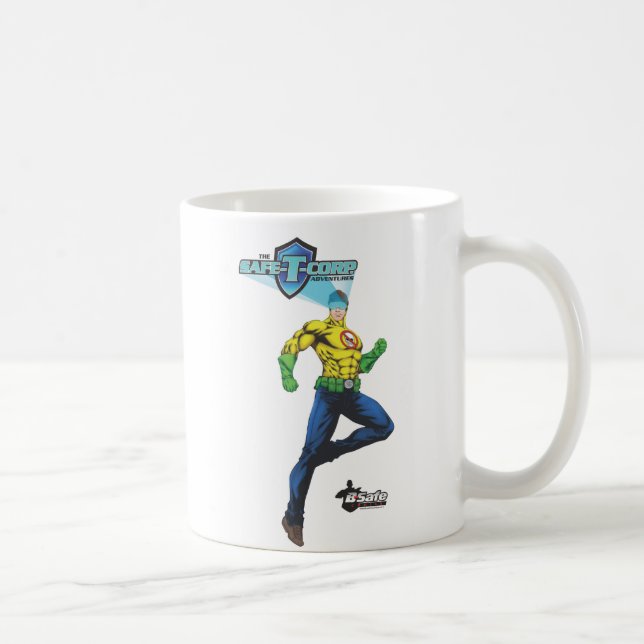 B-Sichere Comicen - Sicher-T-Man Tasse (Rechts)