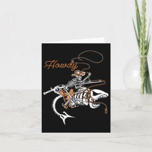 B Skeleton Howdy Lazy Halloween Costume Co Karte