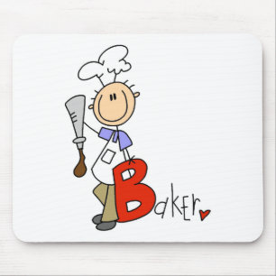 B steht für Bäcker Mousepad