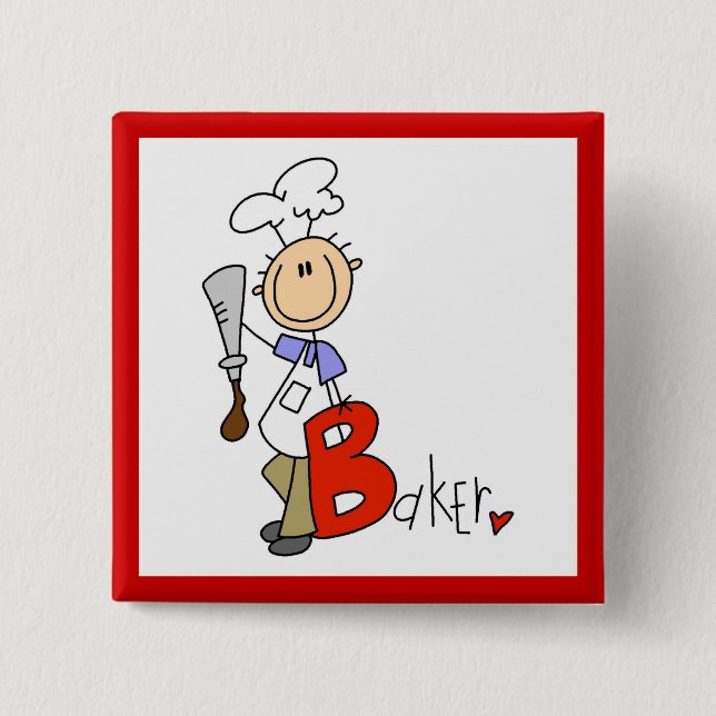 B steht für Baker Button (Vorderseite)