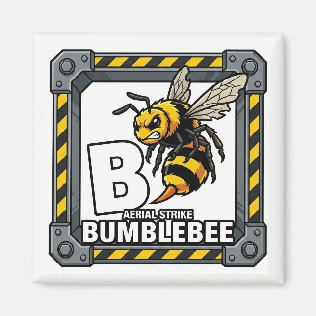 B steht für Hummel – GTA Style ABC Lernen  Magnet (Vorne)