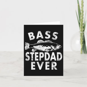B Stepdad je Fischen Geschenke Step-dad Vatertag Karte