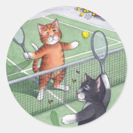 B & T #56 Tennisklemmer Runder Aufkleber