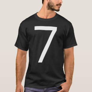 B Tag Nummer 7 Monogramm Poppins-Schrift Initial A T-Shirt