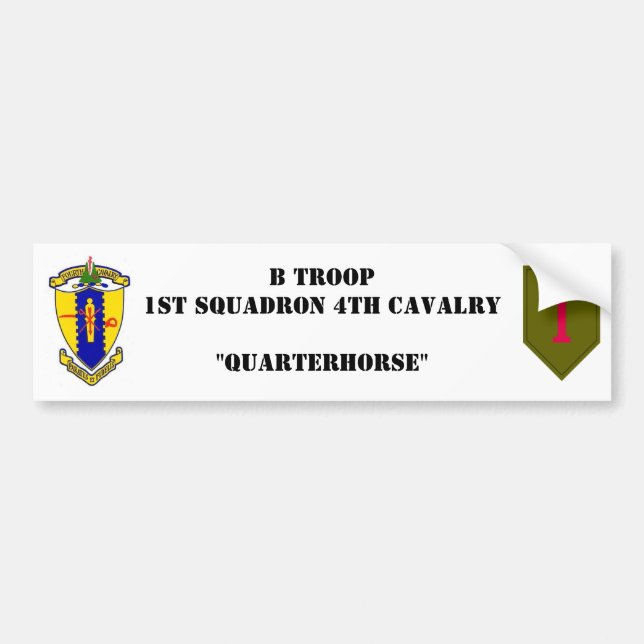 B-Truppe Autoaufkleber (Vorne)