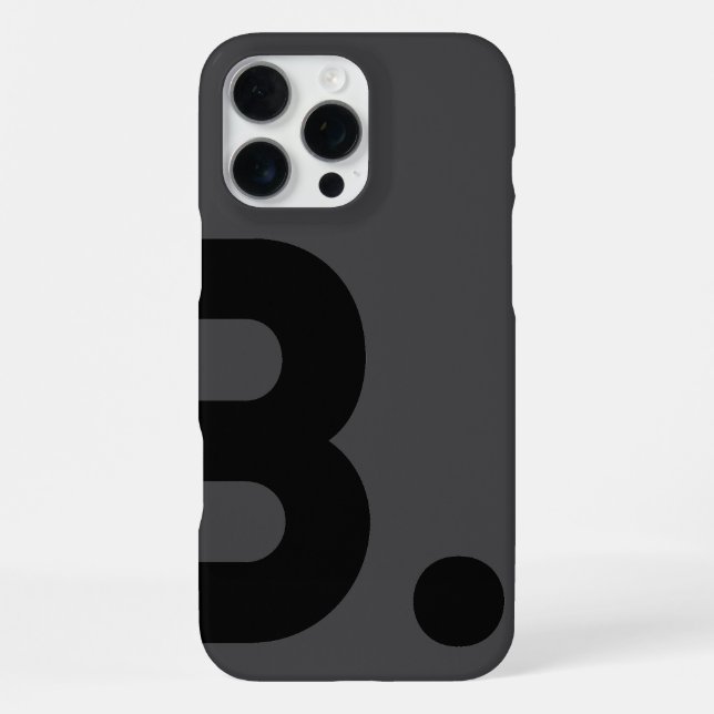 B. - Typografie-Etui iPhone Hülle (Rückseite)