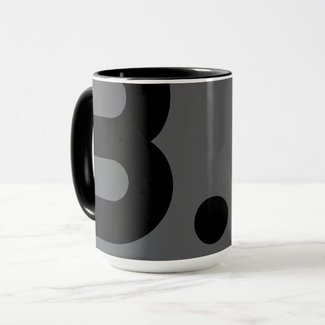 B.- Typography Tasse (Vorderseite Links)