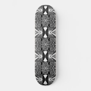 B und W Runway Fashion Inspiriert Muster Skate Skateboard