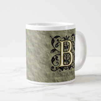 B - Vintages Monogramm Jumbo-Tasse