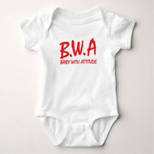 B.W.A. Baby mit Haltungs-T - Shirt-Entwurf Strampler