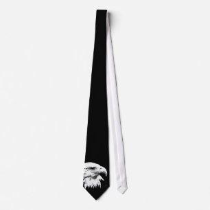 B&W American Bald Eagle Neck Tie Krawatte