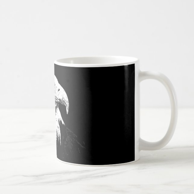 B&W American Bald Eagle Tasse (Rechts)