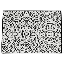 B&W Animal Print Sherpa Blanket Große Geschenktüte