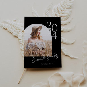 B&W Arch Moderne Graduierungspartei für Minimalist Einladung