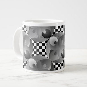 B/W Bilanz von Kenneth Yoncich Jumbo-Tasse