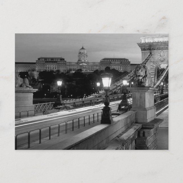 B&W Budapest Postkarte (Vorderseite)