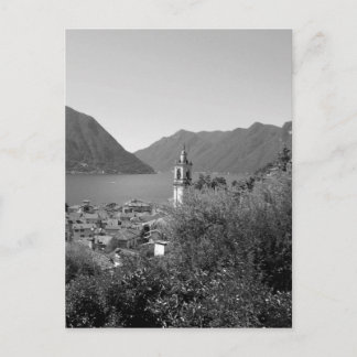 B&W Como Lake Postkarte