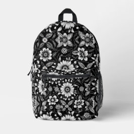B&W Daisy Dose Bedruckter Rucksack