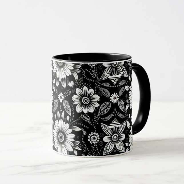 B&W Daisy Dose Tasse (VorderseiteRechts)