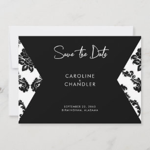 B/W Damaskus-Foto Hochzeit speichern Datum Save The Date