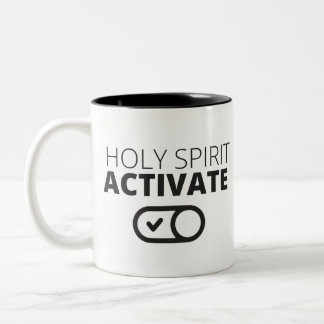 B/W Das Symbol "Heiliger Geist" aktiviert das Symb Zweifarbige Tasse