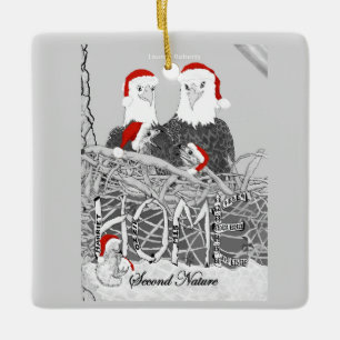 B+W Eagle Santa Ornament Harriet Ozzie M15 Es ZUHA