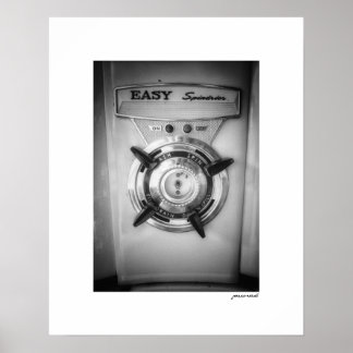 B&W Easy Spindrier Dial Poster Druck