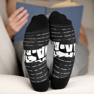 B&W FARBENDISIGN AUF Crew Socks Socken