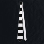 B&W fette Streifen - Deathrock Hals-Krawatten Krawatte<br><div class="desc">Deathrock Unisexhals-Krawatte,  die einen schwarzen u. weißen stripy Entwurf durch grafischen Künstler Roseanne Jones kennzeichnet.</div>