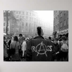 B & W Fine Art Fotograf Berlin Punk Poster