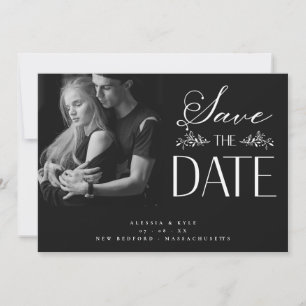 B&W Foto Couple Wedding Elegantes Botanisches Ambi