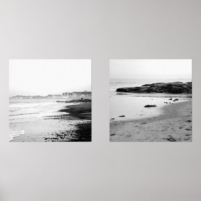 B/W Fotografie Hampton Beach, NH Bilderwand Sets (Vorderseite)