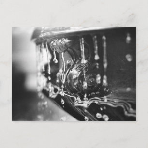 B&W Fountain Postkarte